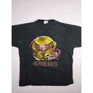 Vintage NFL 49ers big helmet graphic shirt